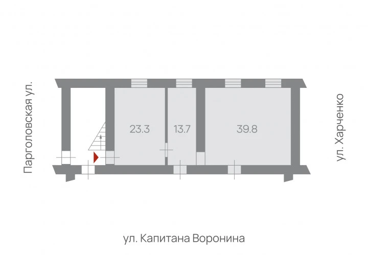 Помещение 76,8 кв.м у ст.м «Лесная»